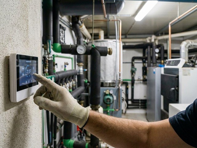 Ajuste de termostatos y regulación de temperatura en salas de calderas en Vigo