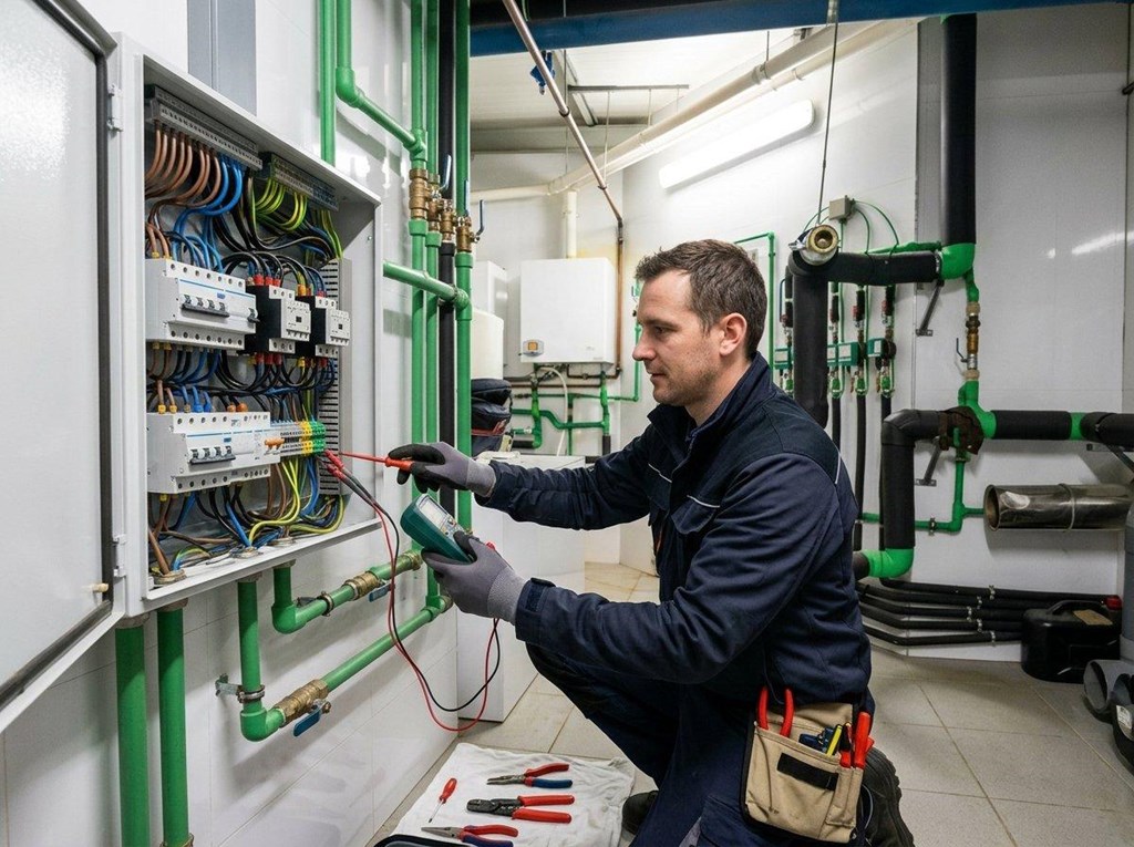 Foto 1 Mantenimiento eléctrico de cuadros y conexiones en salas de calderas en Vigo